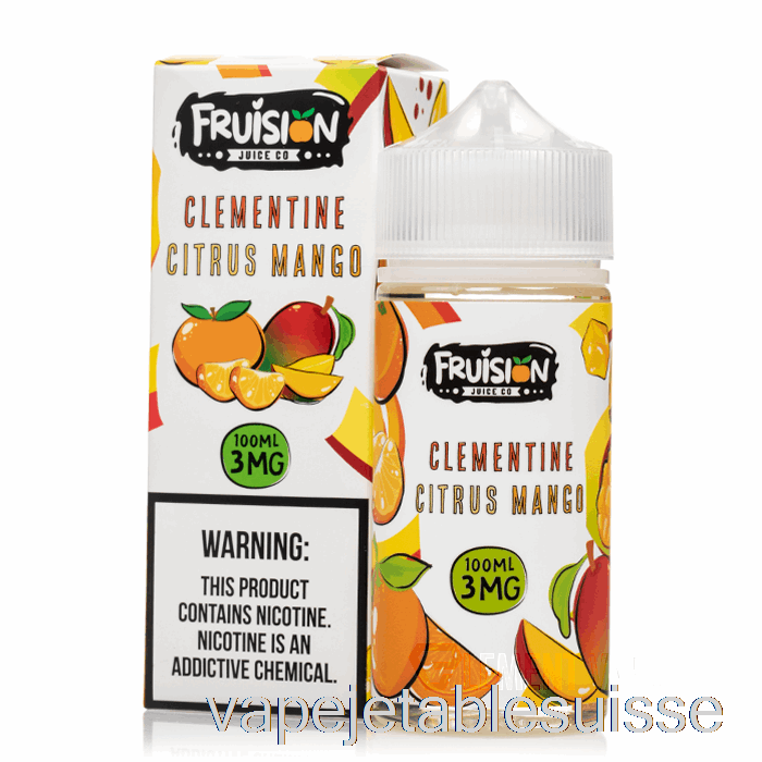 Vape Suisse Clémentine Citrus Mangue - Fruision Juice Co - 100ml 0mg